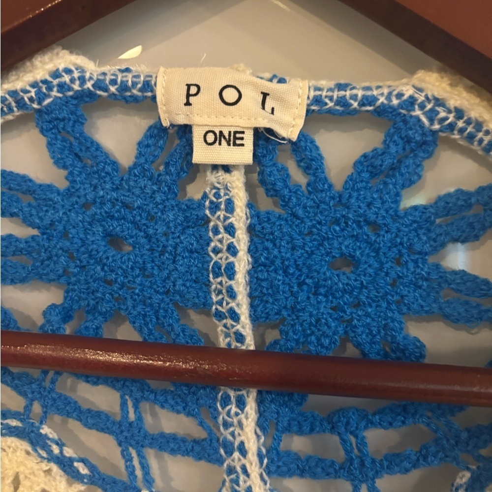 POL  crochet Knit Duster/Kimono NWOT - Picture 5 of 5